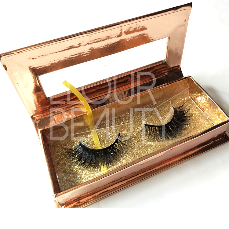 OEM magnetic package for wholesale mink strip lashes ED103